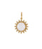 Pearl Sunburst Pendant - 14K